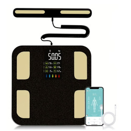 Електронні аналітичні ваги для ванної: вимірювання жиру, ІМТ, з підтримкою додатка