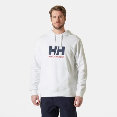 Чоловіча біла толстовка-худі Helly Hansen HH Logo з капюшоном, розмір L