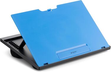 Підставка для ноутбука Navaris з пластику - для ліжка/дивану, підставка для планшета, 37,6x28x5,8 см, 8 регульованих рівнів, блакитна