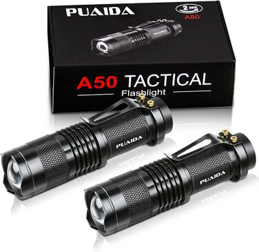 Дитячий ліхтарик Mini LED з регулюванням фокусу, 3 режими, водонепроникний, 2 шт. - ідеальний подарунок для риболовлі, походів та кемпінгу