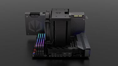 Система охолодження CPU Endorfy Fortis 5 Black з вентиляторами 140 мм та 120 мм, підтримка AM4, AM5, LGA1700, LGA1200, напівпасивний режим