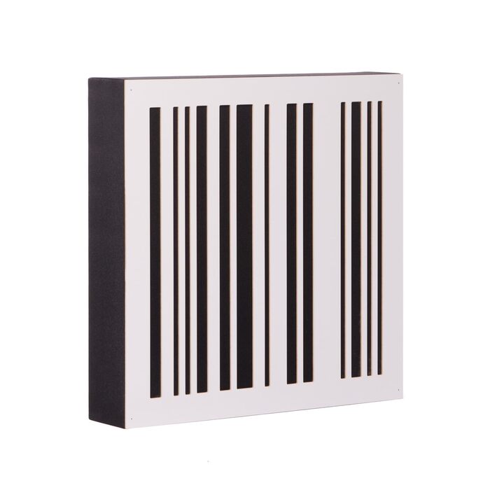 Акустична панель Bluetone Acoustics Slat AbFuser для звукоізоляції та дифузії звуку, абсорбер (50x50x6 см, білий)