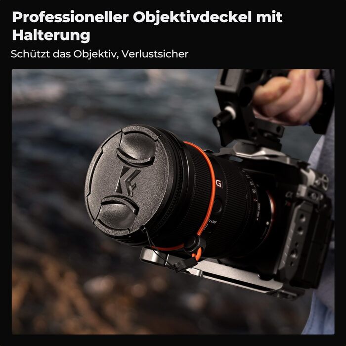 Поляризаційний фільтр K&F Concept 82mm CPL HD з багатошаровим покриттям Nano-Xcel (з кришкою об'єктива)