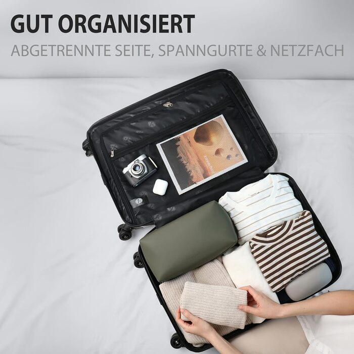 Набір валіз FERGÉ 3 шт. з жорсткого ABS, розширюваний, Toulouse, рожевий (Handgepäck, L, XL)