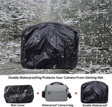 Сумка для камери HIUOUIH: фотосумка для DSLR/SLR камер, 26 x 19 x 15 см, сіра