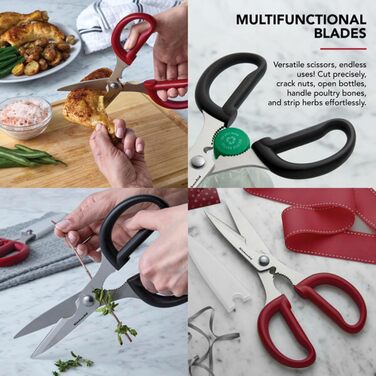 Кухонні ножиці KitchenAid з нержавіючої сталі, сірі, з антиковзкими ручками