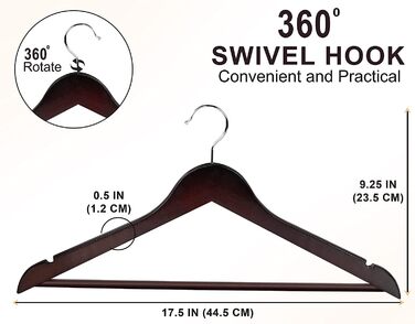 Набір вішалок для штанів та одягу Utopia Home (20 шт.), білий