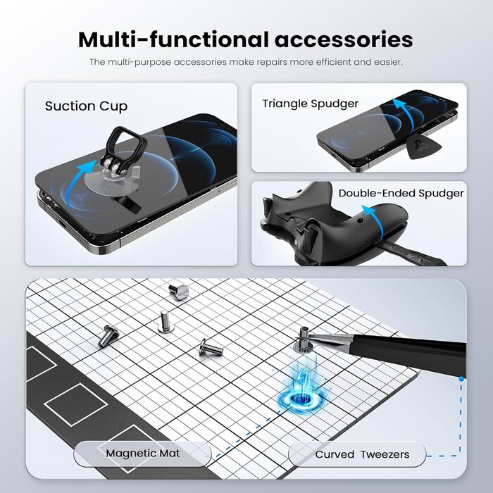 Набір викруток JOREST 155 в 1: міні-набір для ремонту Macbook, Laptop, PC, RC, PS5, Switch, Xbox, iPhone, годинників та окулярів