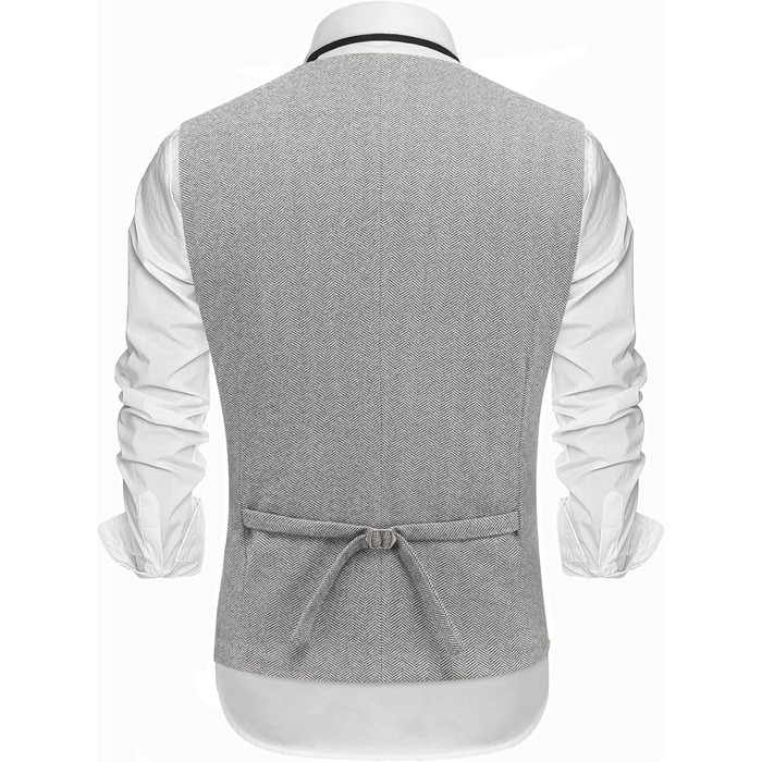 Жилет чоловічий COOFANDY, елегантний, для бізнесу, класичний, сірий, розмір XL