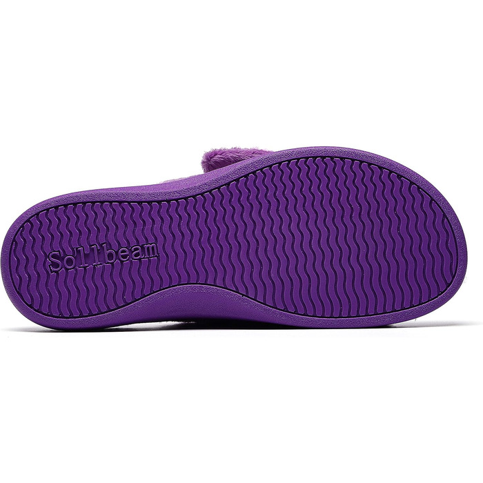 Тапочки жіночі SOLLBEAM з підтримкою склепіння стопи, ортопедичні, з підсиленими п'ятками, сандалії, 44.5 EU, фіолетовий