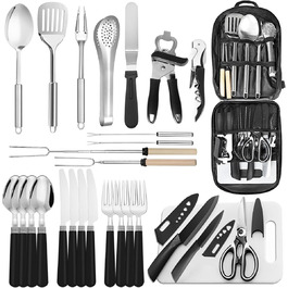 Набір кухонного посуду Berglander 27 предметів: для кемпінгу, пікніків та грилю