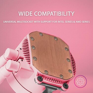 Система водяного охолодження Mars Gaming ML-ONE120 Rosa для CPU, 200W, RGB, тиха вентиляція