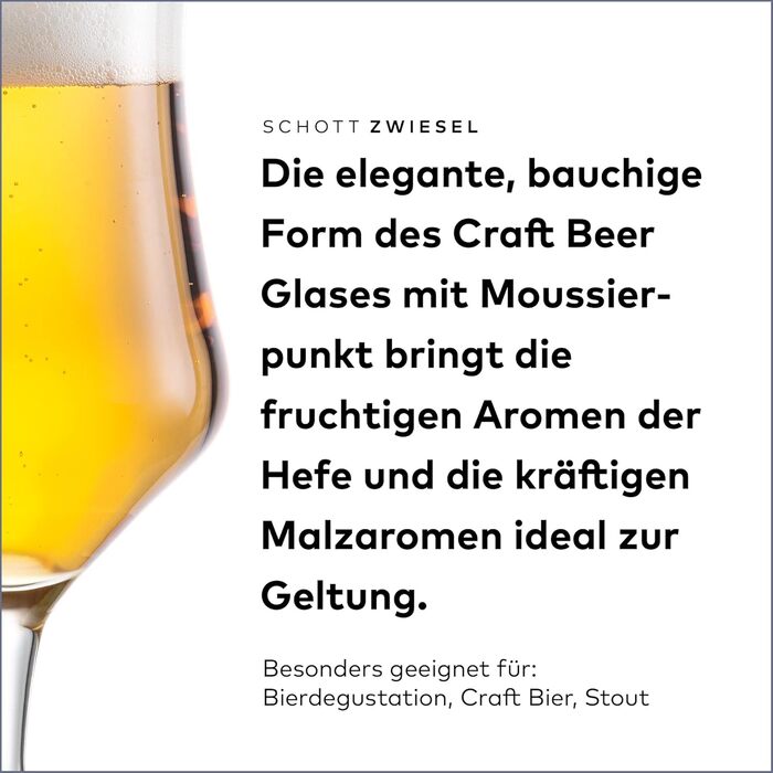 Набір пивних склянок Schott Zwiesel Basic 0.3 л (4 шт), класичні склянки для крафтового пива, Tritan-кристал, Made in Germany