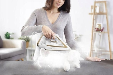 Праска Tefal Puregliss FV8042E0 біло-золотиста, Durilium AirGlide, 2900 Вт