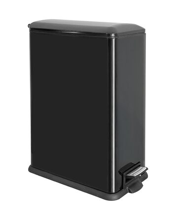 Сміттєвий бак для кухні 30 літрів, вузький, з м'яким закриттям, з педаллю, зелений