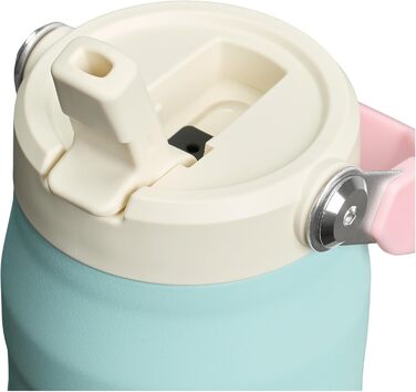 Фляга Stanley Flip Straw 2.0 з трубочкою 1.06 л - термофляка, охолоджує до 17 годин - 4 дні з льодом - без BPA - не протікає - для тримачів напоїв - придатна для миття в посудомийній машині - (700 мл, Poolside)