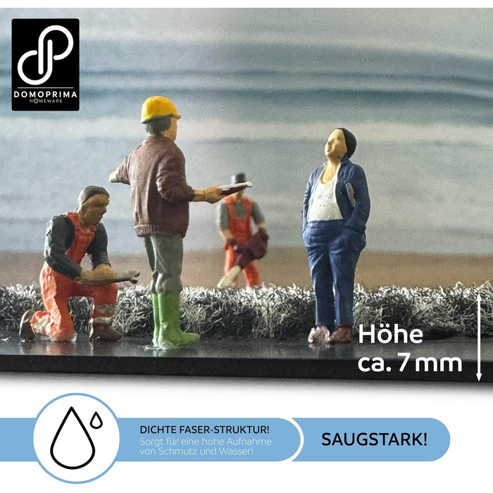 DOMOPRIMA Commercial Entrance Mat - 90x150cm - Non-Slip, Weatherproof, Washable Entrance Mat for Indoor/Outdoor Use