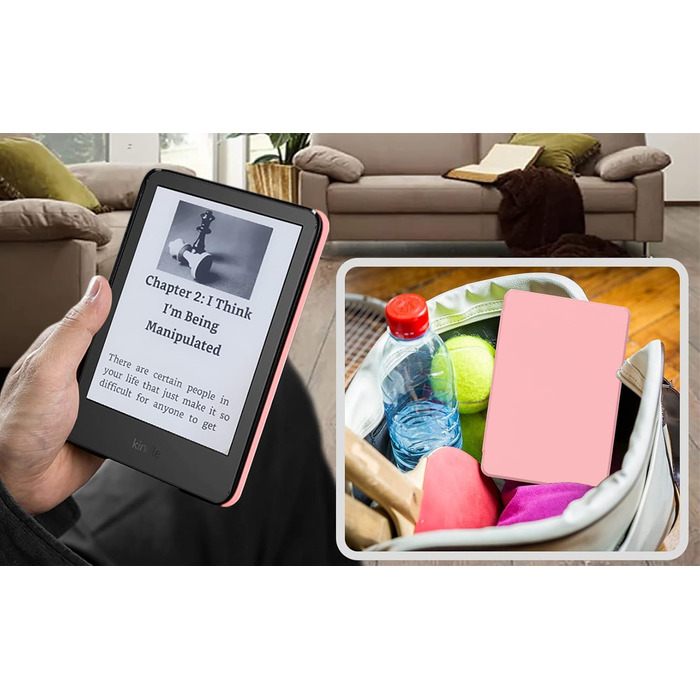 Чохол TOKILO для Kindle 6' E-Reader (11-го покоління 2024/2022), м'яке PU-шкіряне покриття з автоматичним увімкненням/вимиканням, не сумісний з iPad/Kobo/Tolino/Pocketbook/Sony E-Book Reader, темно-синій (AA-08)