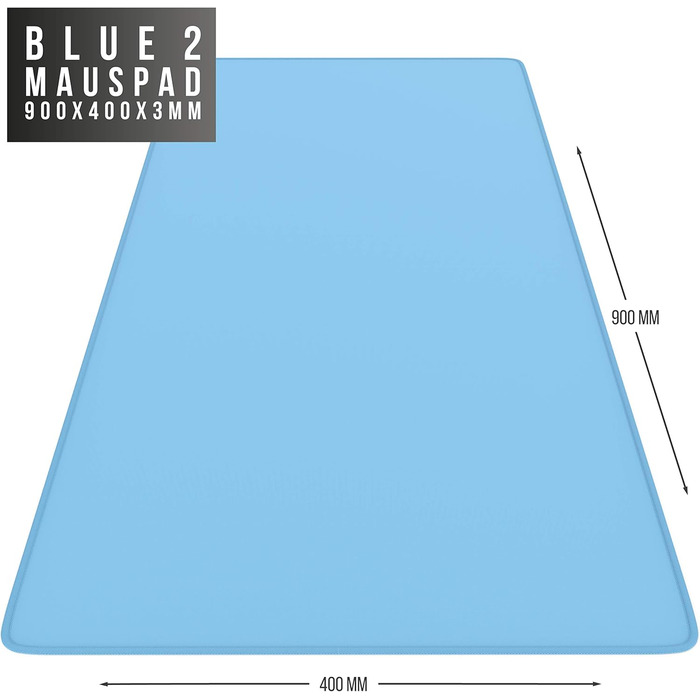 Килимок для миші TITANWOLF XXL 900x400 мм - великий, синій, для геймінгу, покращена точність та швидкість