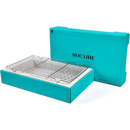Disposable Grill, Portable Charcoal Grill, Grill Set for Indoors and Outdoors, Lightweight, Ready to Use, for BBQ, Picnic, Camping, Deck