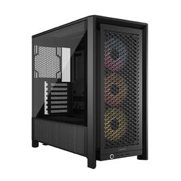 Корпус ПК CORSAIR 4000D RS ARGB Mid-Tower ATX з RGB підсвічуванням, чорний