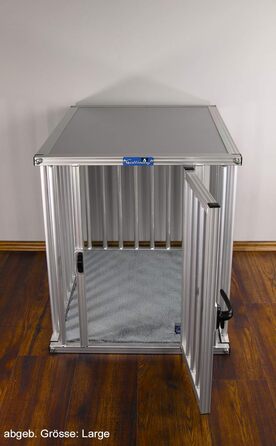Callieway® ALU DOGBOX - Алюмінієва переноска для собак (XL) 95 x 66 x 70 см