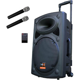 E-Lektron EL30-M MK-III: Портативна акустична система 700W з Bluetooth, MP3, USB, SD, 2 мікрофона та пультом - Soundsystem