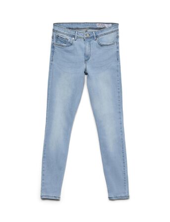 Джинси VERO MODA VMTANYA MR S з оздобленням, світло-блакитний денім, розмір XL / 32L