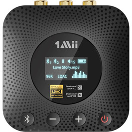 1Mii B06HD Bluetooth 5.1 Аудіоприймач: HiFi, aptX HD, Low Latency, 3.5mm/Cinch, 15 годин роботи