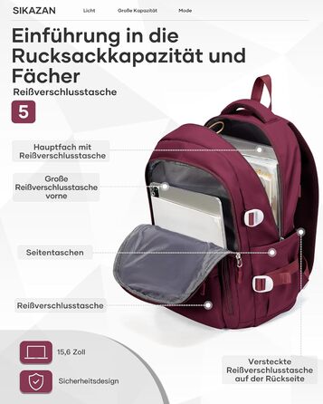 Шкільний рюкзак для підлітків: чорний, унісекс, 44*31*15 см
