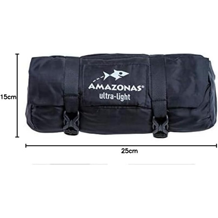 Ультралегка гамак AMAZONAS Moskito Traveller EXTREME з антимоскітною сіткою, 275x140 см, до 200 кг, чорний
