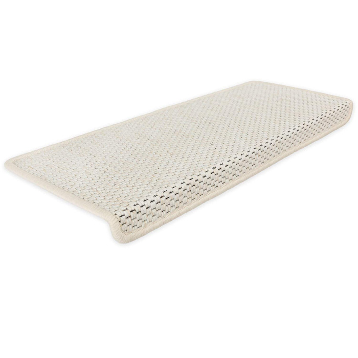 Ступінчасті килимки для сходів Kettelservice-Metzker Ґетеборг, прямокутні, набір з 15 шт. (18 шт., світло-бежевий)