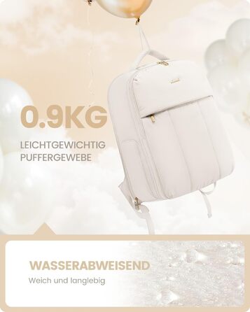 Рюкзак для ручної поклажі OVEVOOK для жінок, 40 л, для подорожей, з відділенням для взуття, для ноутбука 17 дюймів, водонепроникний, для бізнес-поїздок та вихідних (білий, L)