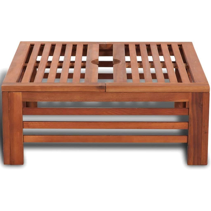 vidaXL Acacia Wood Parasol Stand Umbrella Stand Parasol Stand