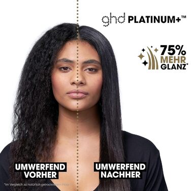 Випрямляч для волосся ghd Platinum+ чорного кольору - професійний стайлер для всіх типів волосся, захист кольору, більше блиску, нова упаковка