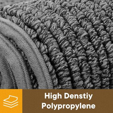 При entryway килимок Mibao 50x80 см, вологопоглинаючий антиковзаючий килим для вхідних дверей, світло-сірий