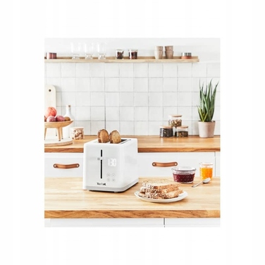 Тостер Tefal TT6931 Sense: 7 рівнів просмаження, цифровий дисплей, білий