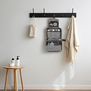 Чоловіча/жіноча косметичка для подорожей з гачком, велика, фіолетового кольору