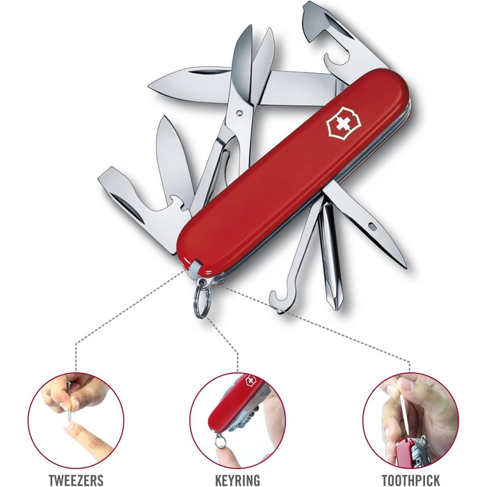 Швейцарський мультитул Victorinox Super Tinker 1.4703 – червоний, 14 функцій