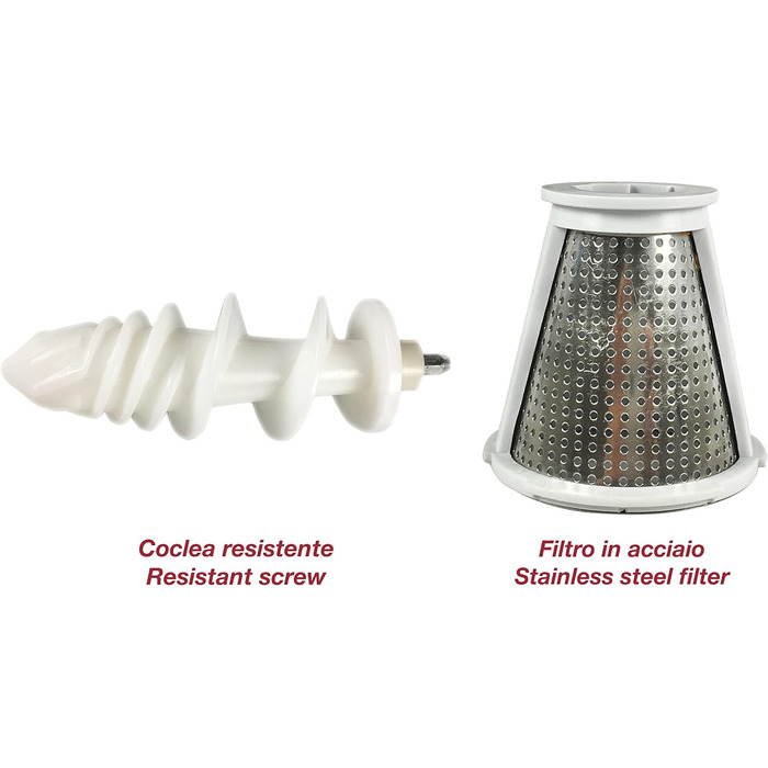 М'ясорубка електрична BEPER P102ROB200 з нержавіючої сталі 1200 Вт + Томатотерка (300 Вт)