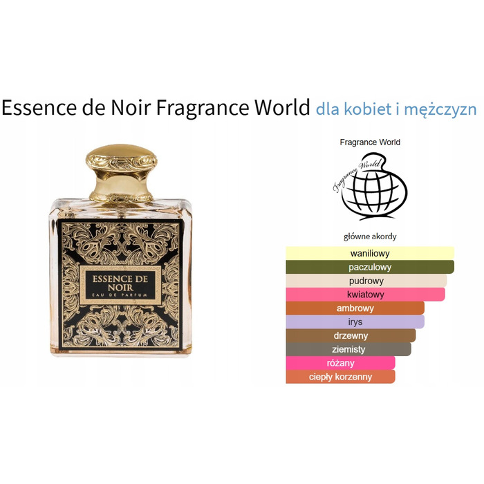 Парфумована вода для жінок Fragrance World Essence De Noir, 100 мл, спрей