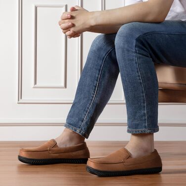 Чоловічі домашні тапочки RockDove Alexander з дихаючим фетровим підкладкою та неслизькою підошвою з піни EVA, 43 EU, Коричневий