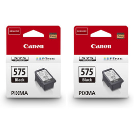 Картридж Canon PG-575 чорний оригінальний (6.2 мл, 100 сторінок) — Набір 2 шт.