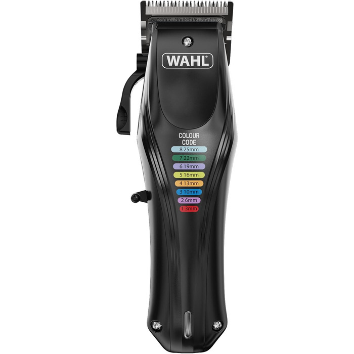 WAHL Animal Color Pro: бездротова машинка для стрижки собак з набором кольорових насадок, тиха, акумуляторна, чорна