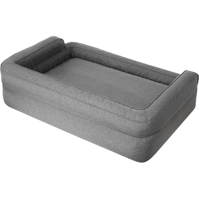 Dog bed, pet furniture, cat bed, removable cover, dog basket, dog cushion, dog lounger, sleeping places, dog sofa, XL: 96x62 cm (2: 96x62 cm, Graphite)