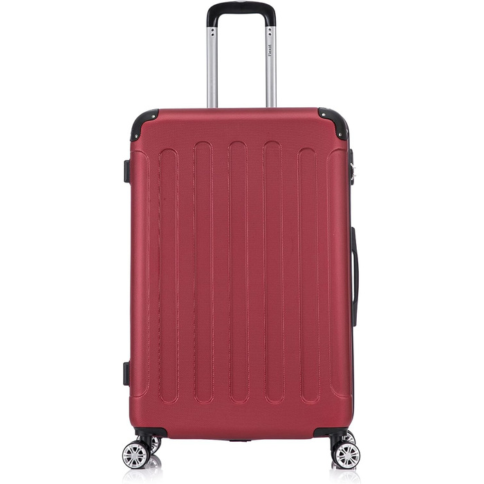 Чемодан Flexot® F-2045: набір з 3 шт., ручна поклажа, валіза на колесах, ручна поклажа (XL, рубіново-червоний)