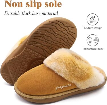 Жіночі домашні тапочки Jiajiale: зручні, пухнасті сліпони для дому та вулиці (39 EU, хакі)