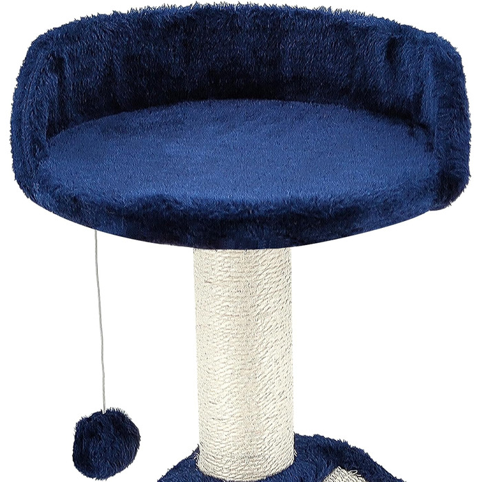 Дерев'яний кігтеточний комплекс Beltom® Kratzbaum 54 см, рожево-білий (блакитний)