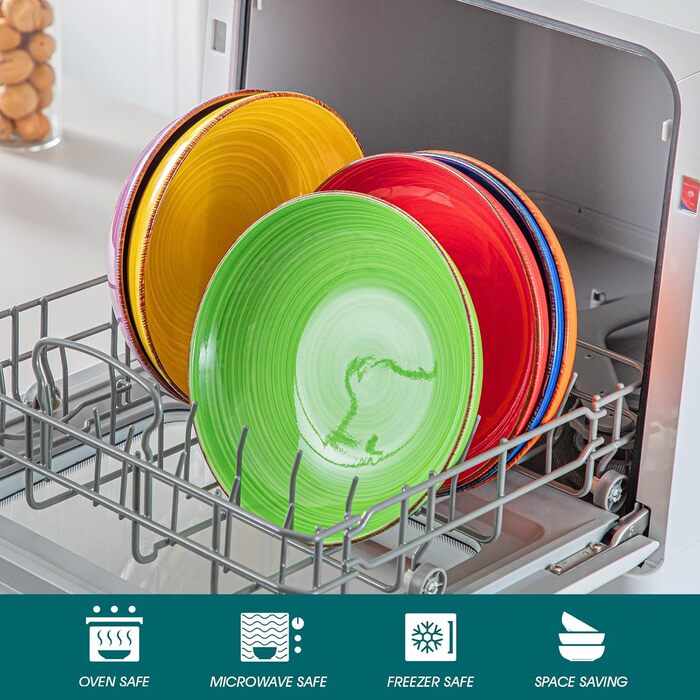 Набір тарілок для супу Vancasso Bonita, 6 шт. (38oz), для пасти, спагеті, рамену, салату, кераміка