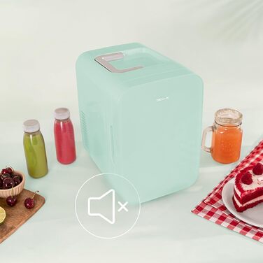 Міні-холодильник Cecotec Bolero MiniCooling Bahamas Mint 6 л, 12V-220V, для авто та кемпінгу, охолодження/нагрівання